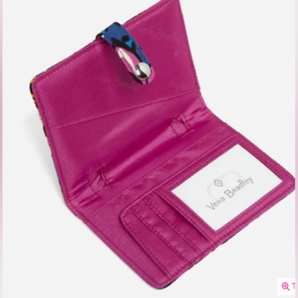 NWT Vera Bradley Factory Travel Wallet-African Violet - Picture 2 of 2